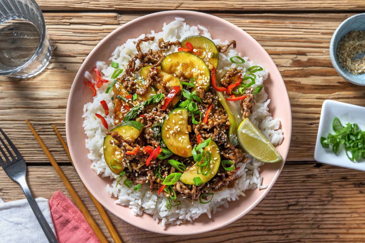 Hackfleischpfanne mit Baby-Pak-Choi