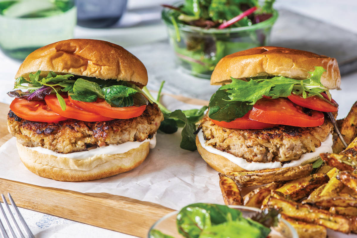 Pork & Apple Burgers
