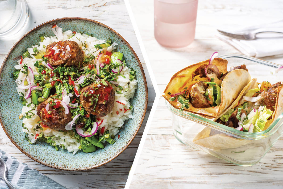 Pork Bun Cha Rice Bowl for Dinner
