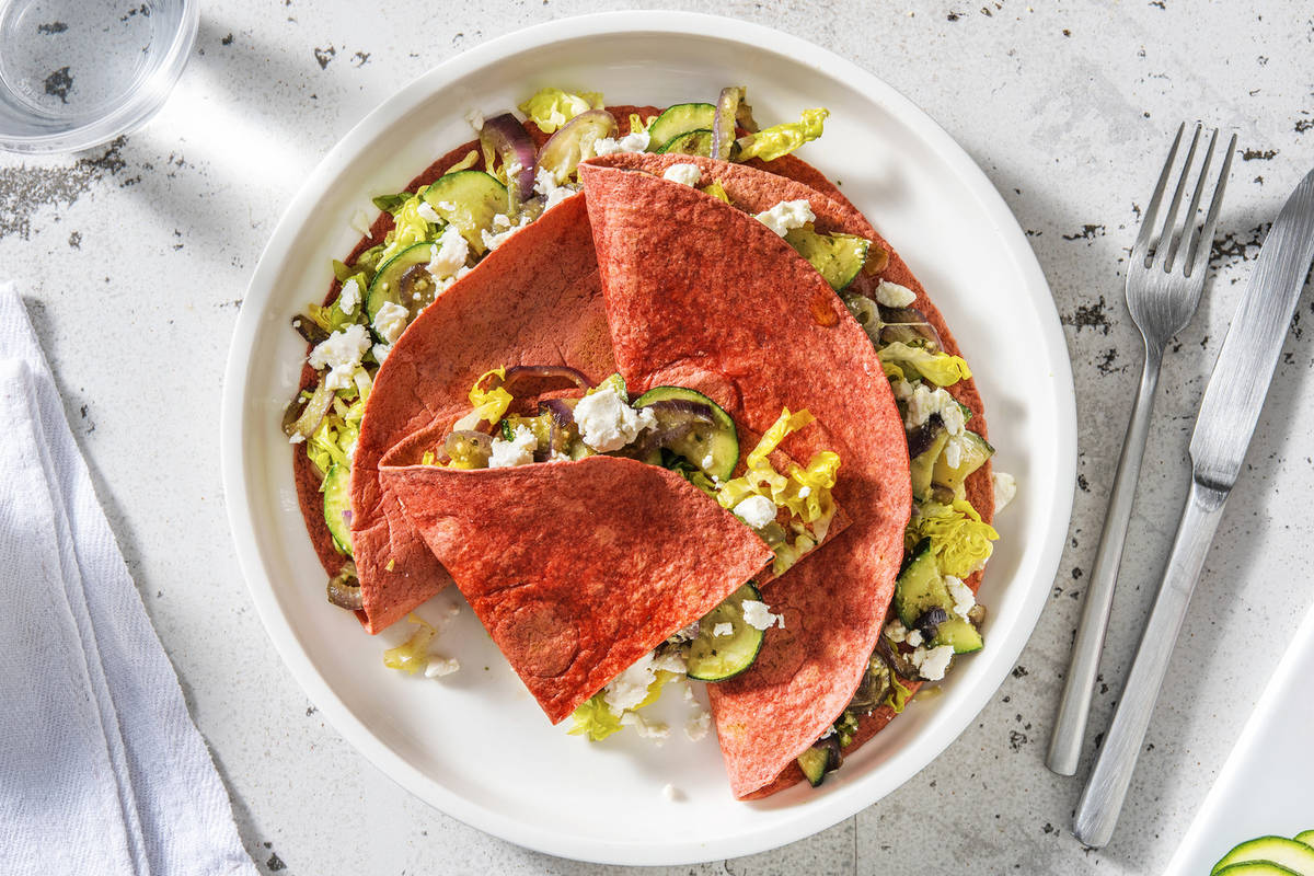 Wraps de betterave au chèvre