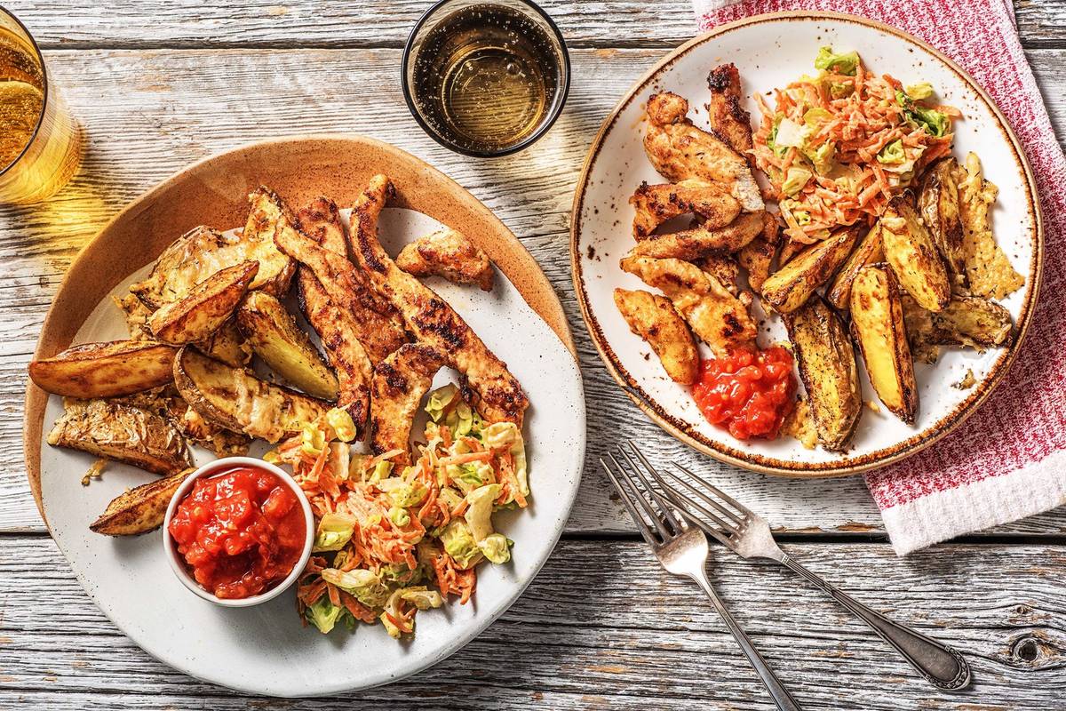 Leckere Hähnchenstreifen