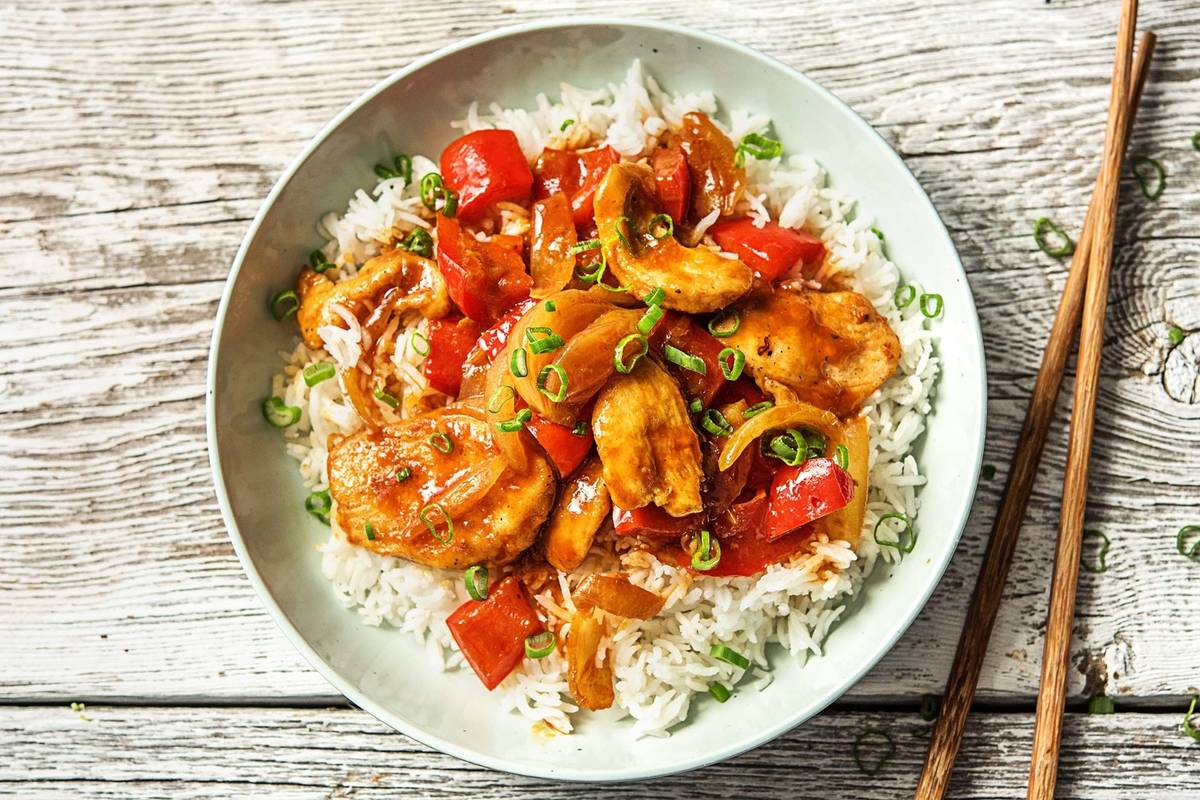 Pouletpfanne süsssauer