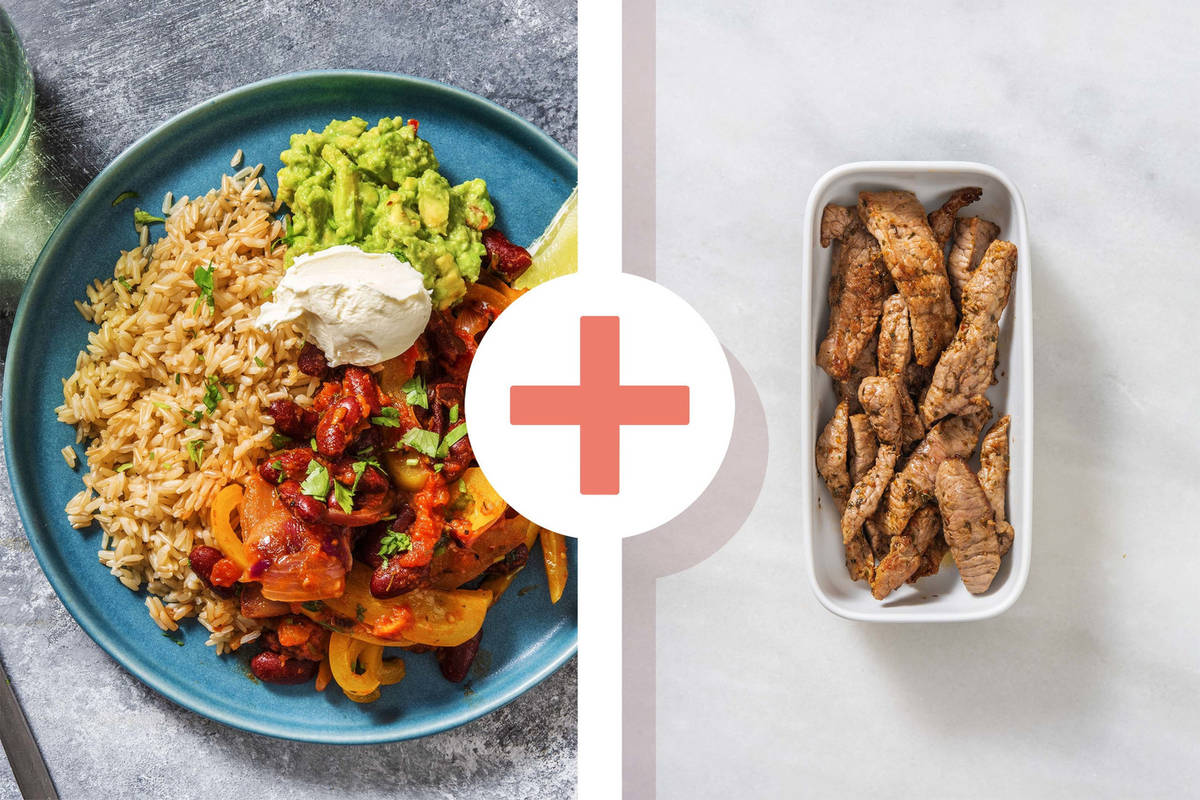 Chili met biefstukpuntjes als extra