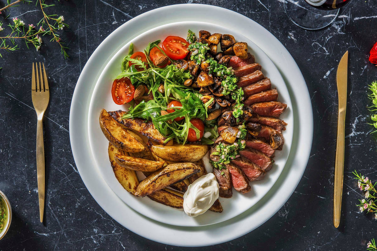 Rumsteak sauce chimichurri
