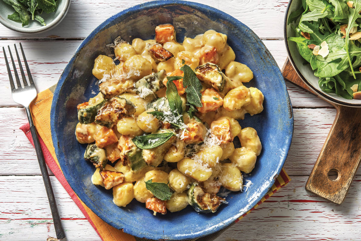 Pumpkin Truffle Gnocchi & Crispy Sage Leaves