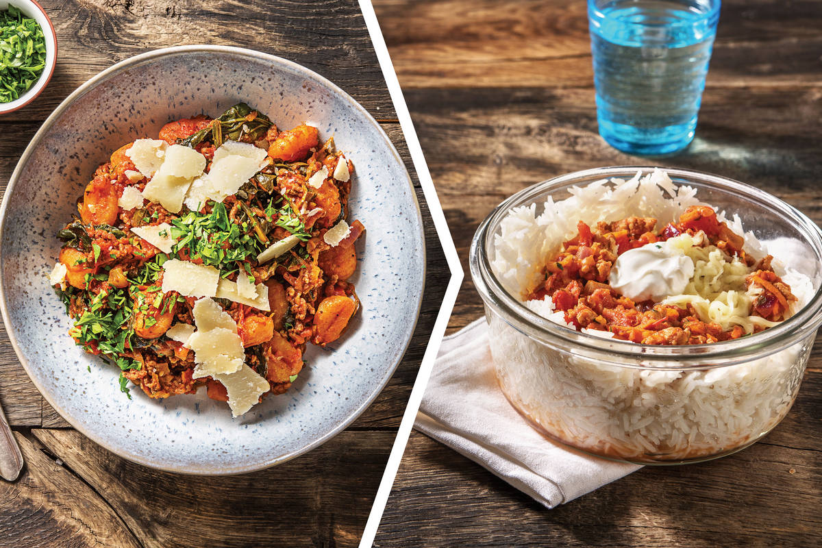 Beef & Veggie Ragu with Gnocchi for Dinner