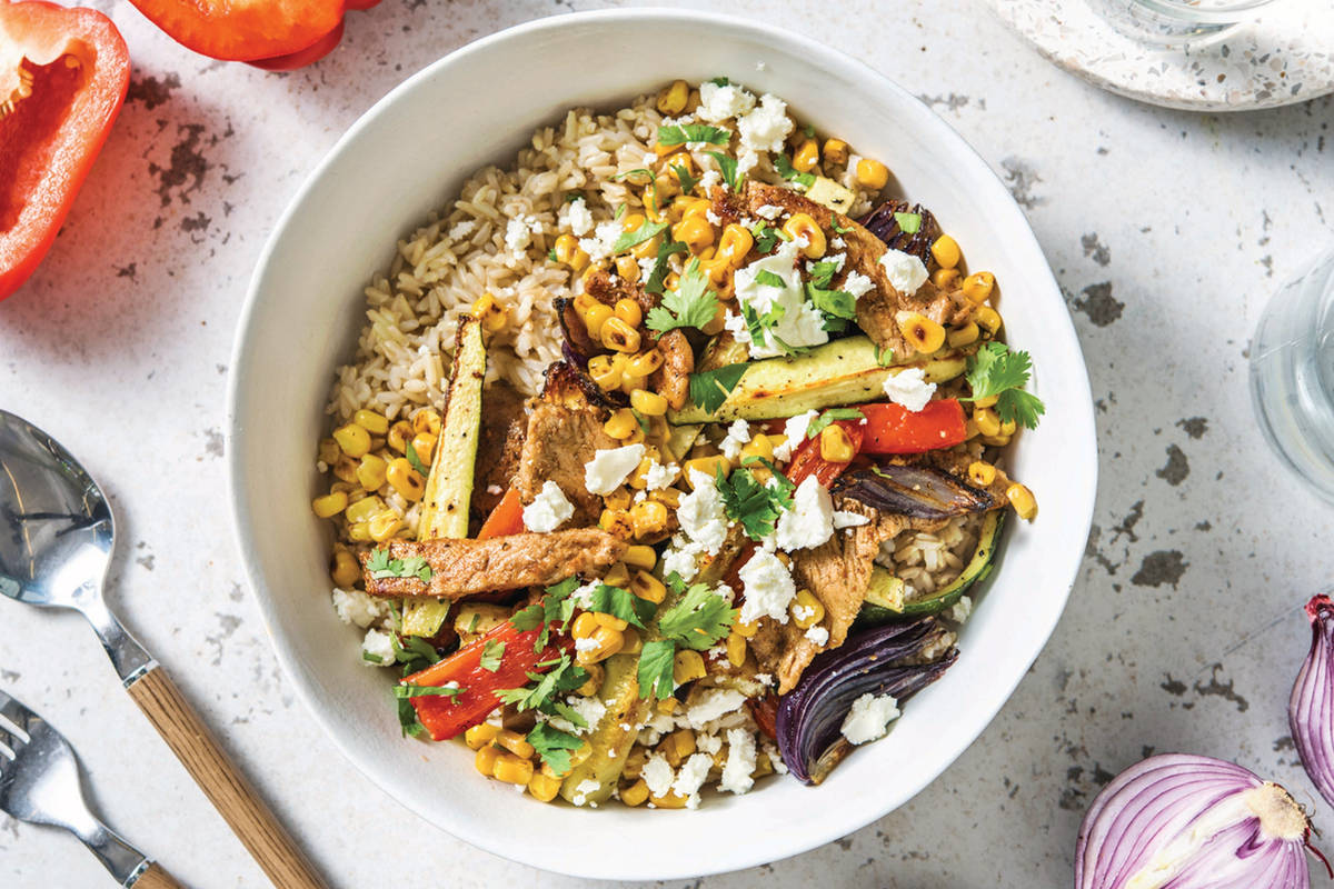 Loaded Pork Fajita Bowl