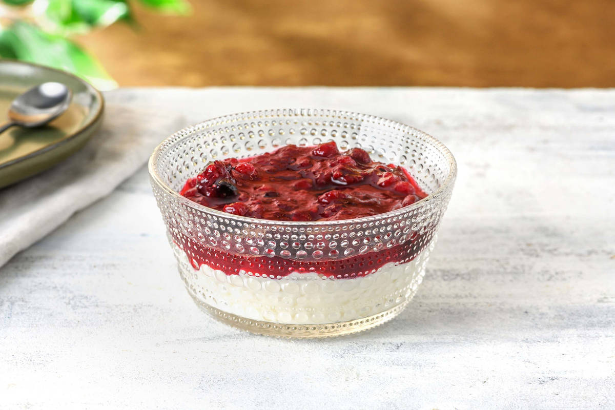 Milchreis mit Rote Grütze