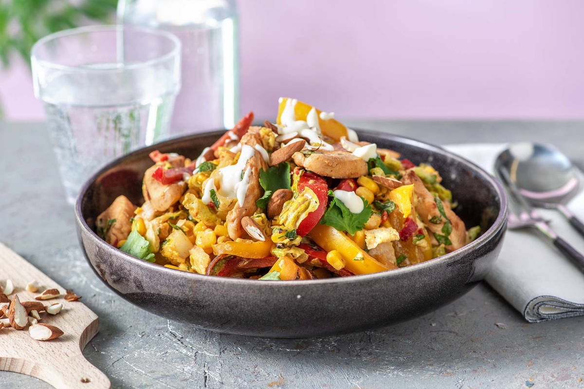 Fajita-Salat mit Hähnchen