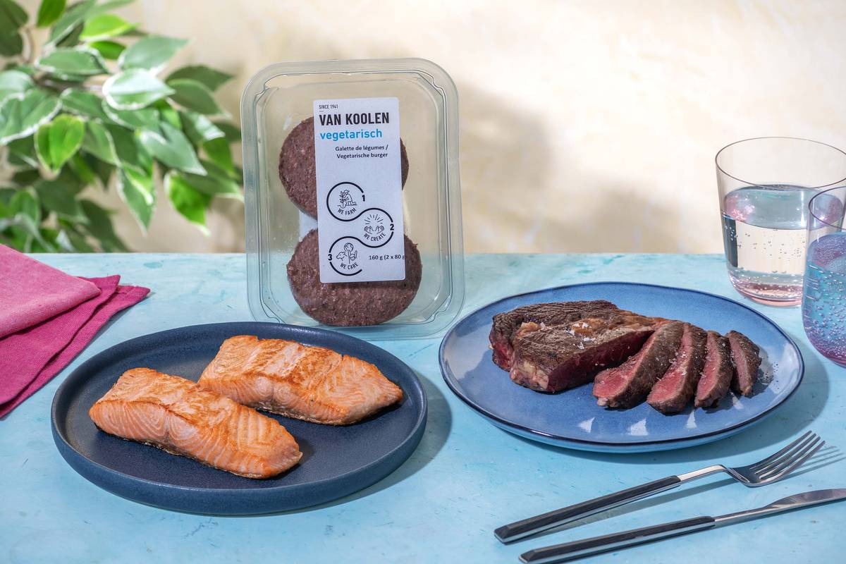 BBQ-trio vlees, vis en veggie