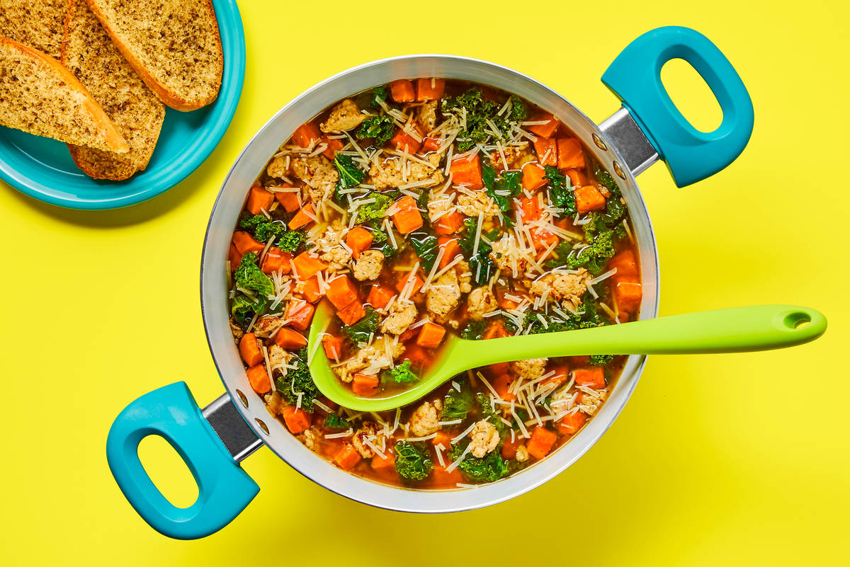 Chicken Sausage & Sweet Potato Soup
