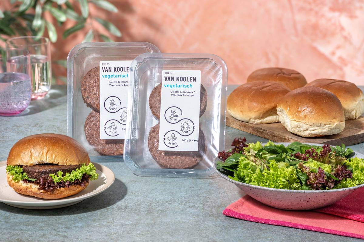 Veg burger/lettuce combo