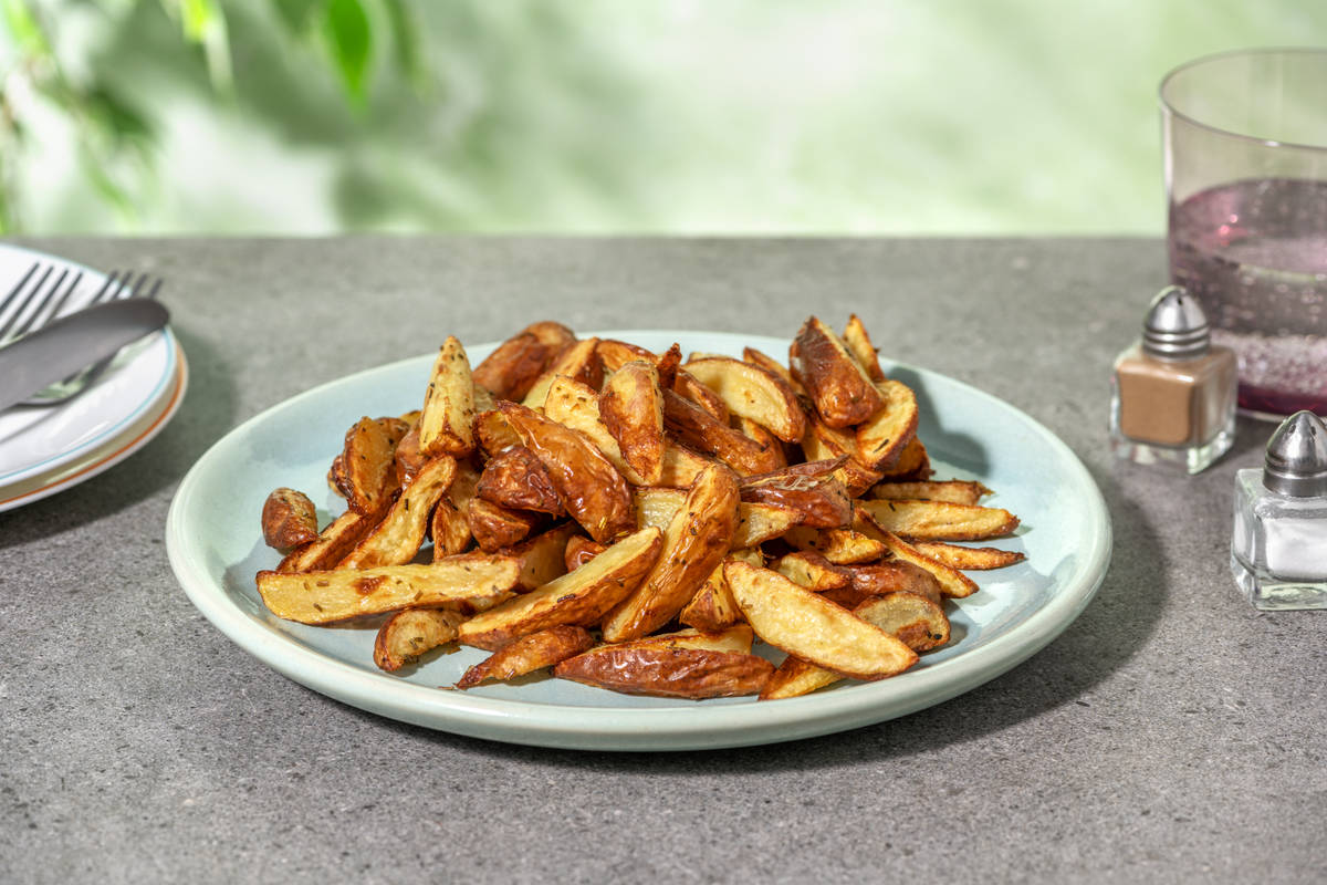 Quartiers de pommes de terre Roseval