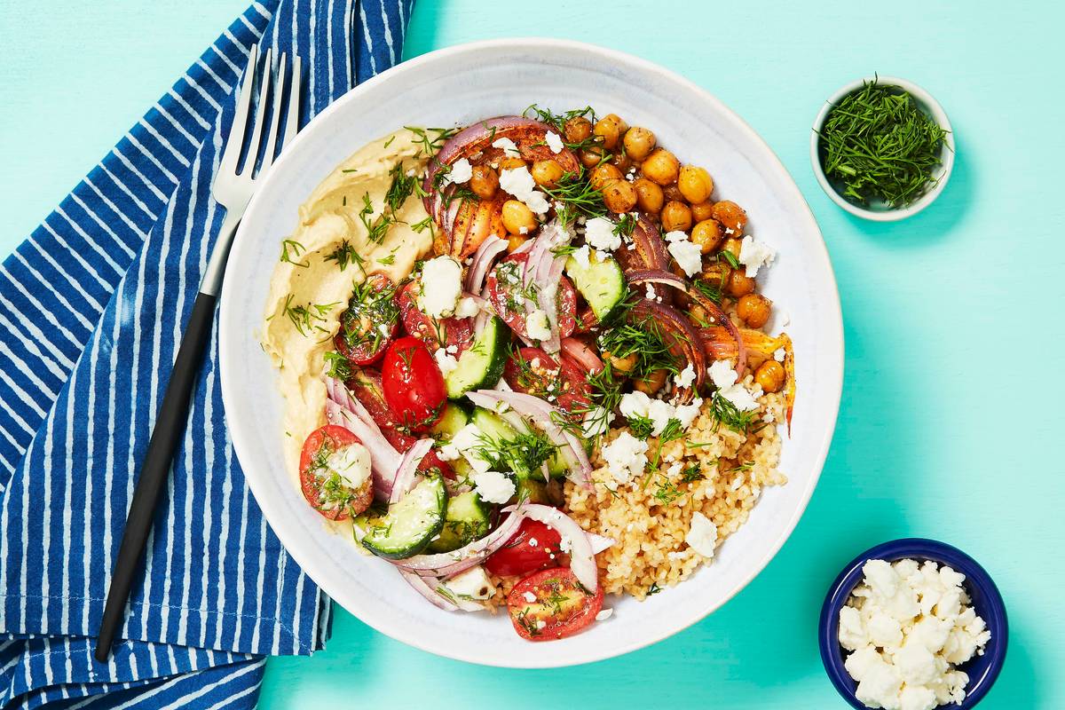 Greek Goddess Bulgur Bowls