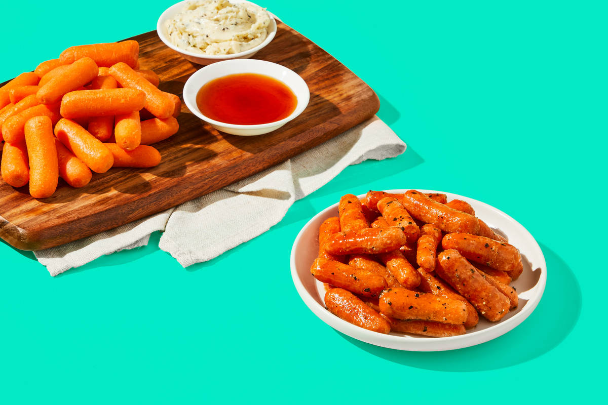 Carrots, Mike’s Hot Honey & Garlic Herb Butter