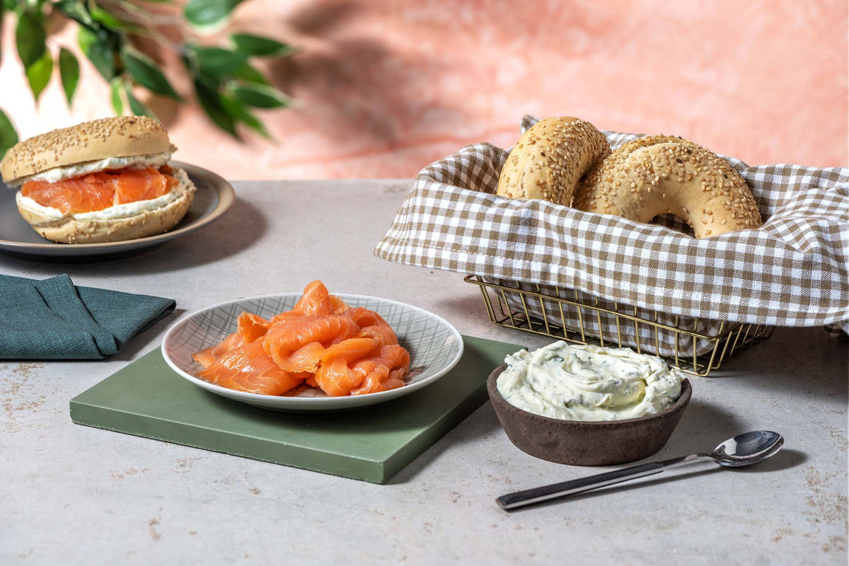 Bagel new-yorkais au saumon