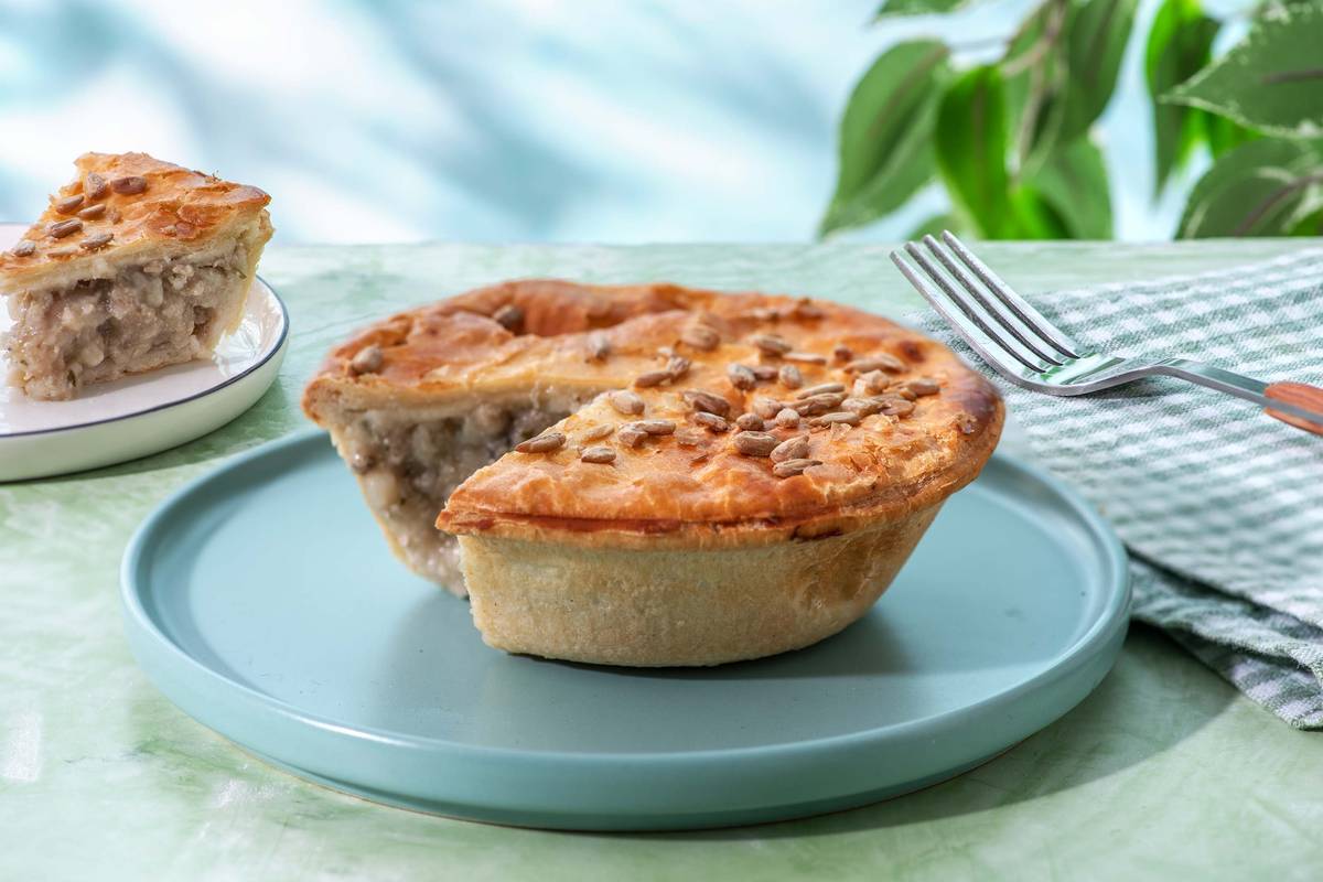 Hartige taart met romige kip - Klein