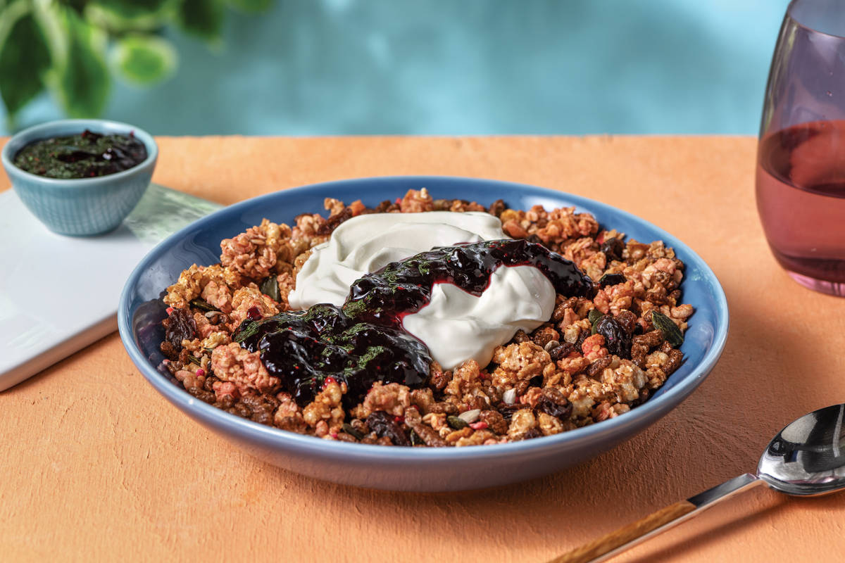 Raspberry & Blackcurrant Granola