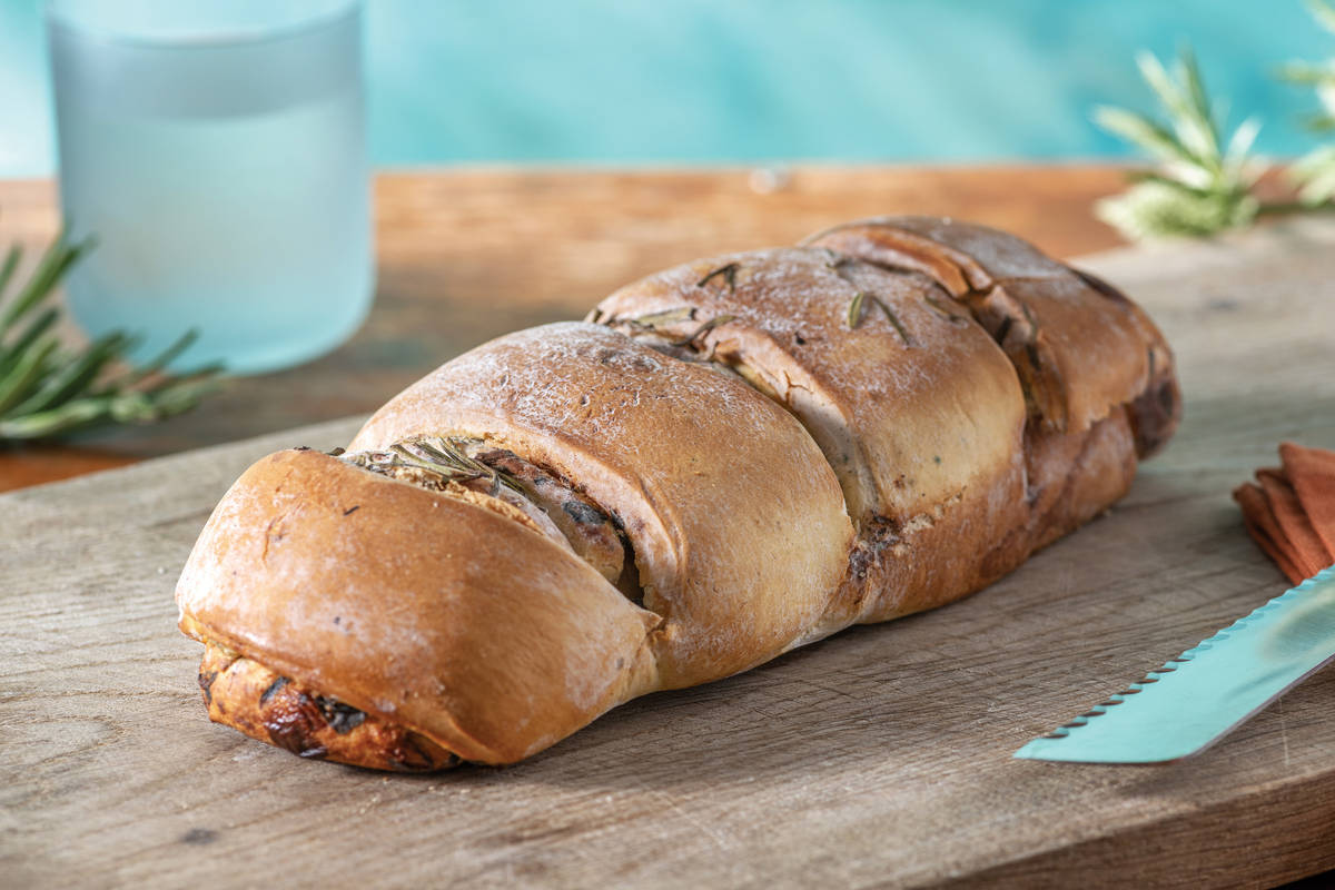 Spinach, Feta & Rosemary Scroll
