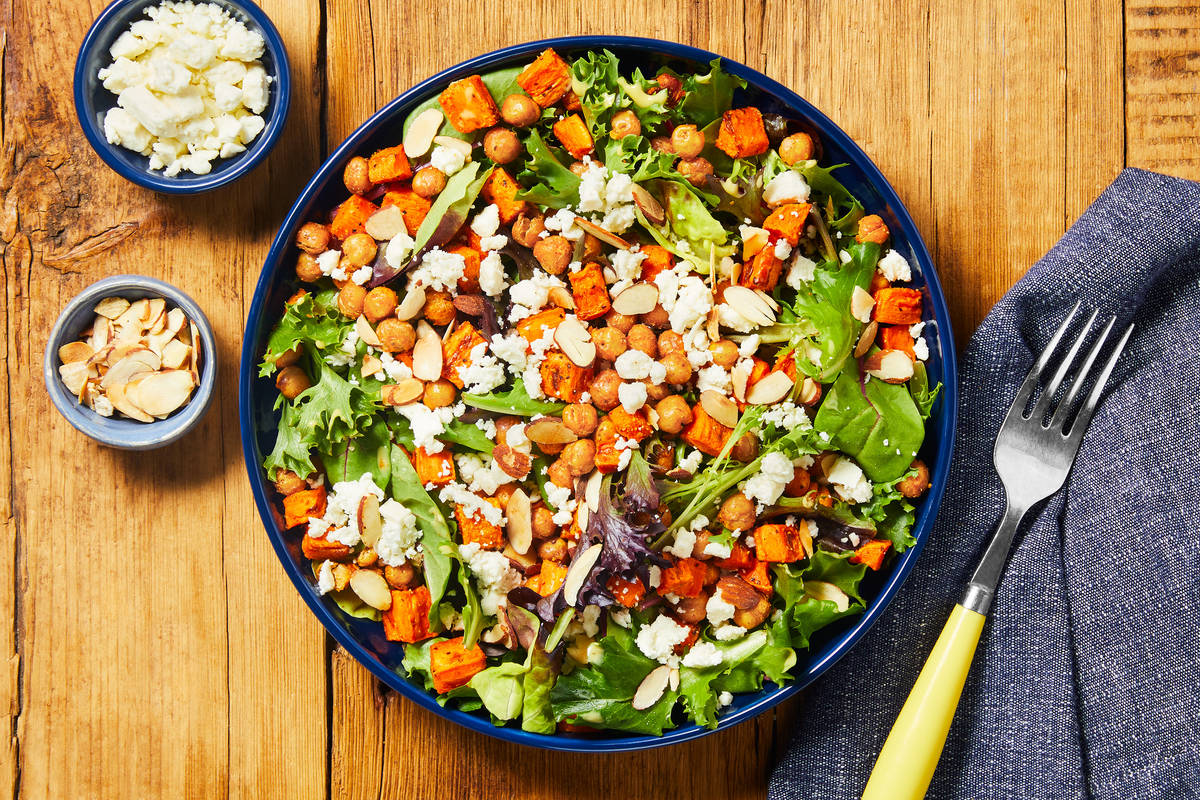 Roasted Chickpea, Chicken & Carrot Salad