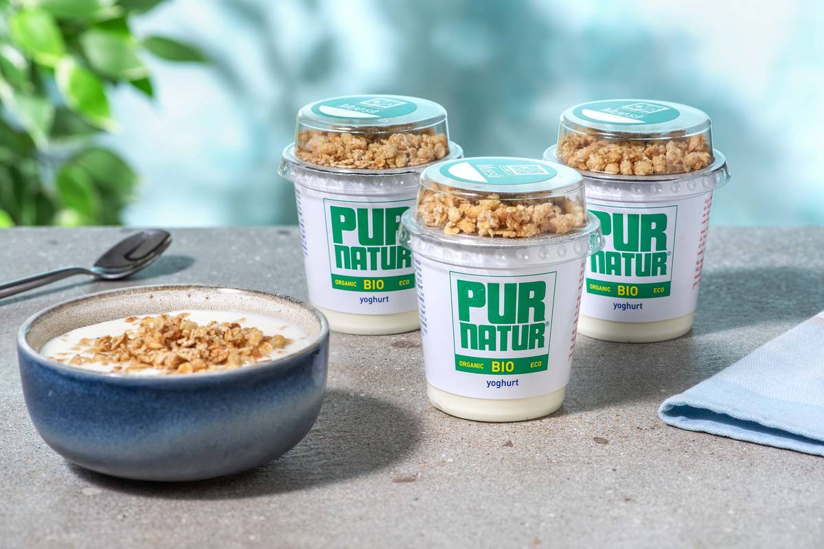 Pur natur - Yaourt nature et muesli