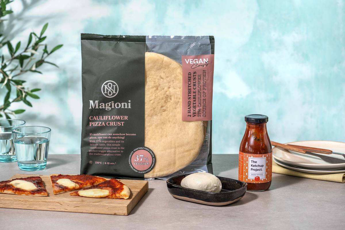 Pizzapakket met groentebodem