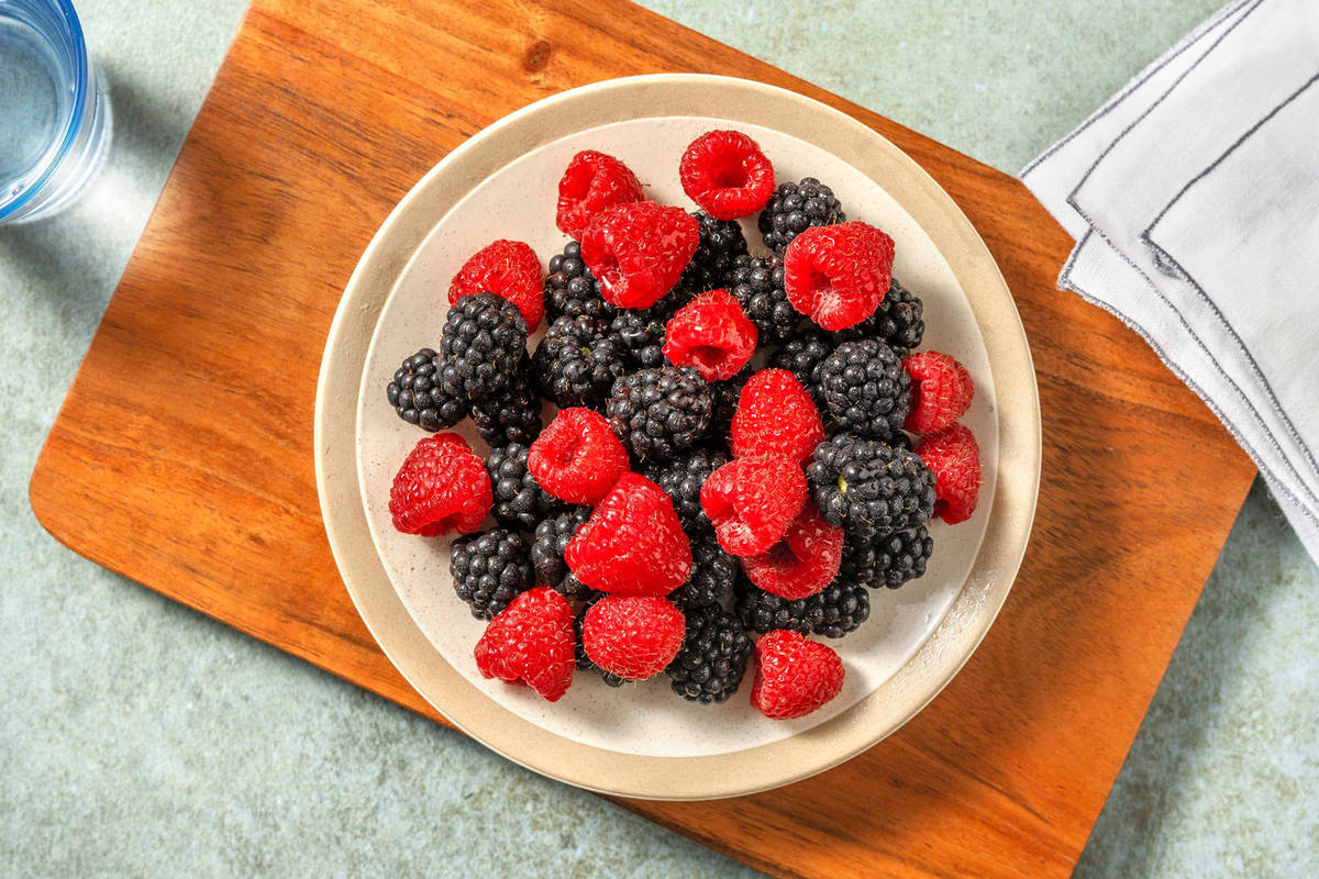 Verse bramen en frambozen