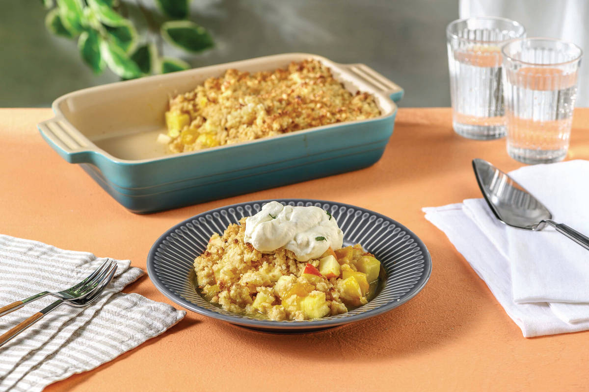 Tropical Mango & Pineapple Crumble