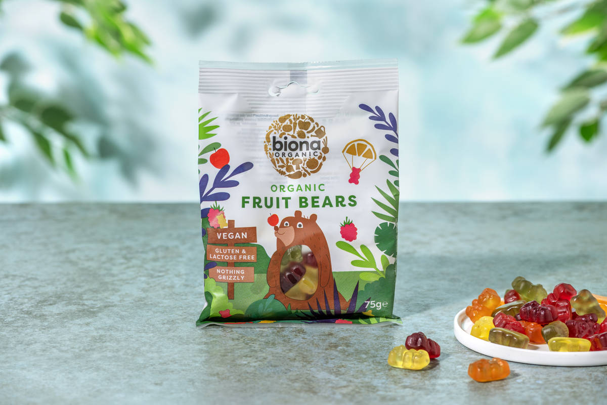 BIO Biona Mini Fruit Bears EN/FR/NL/SE (75g)