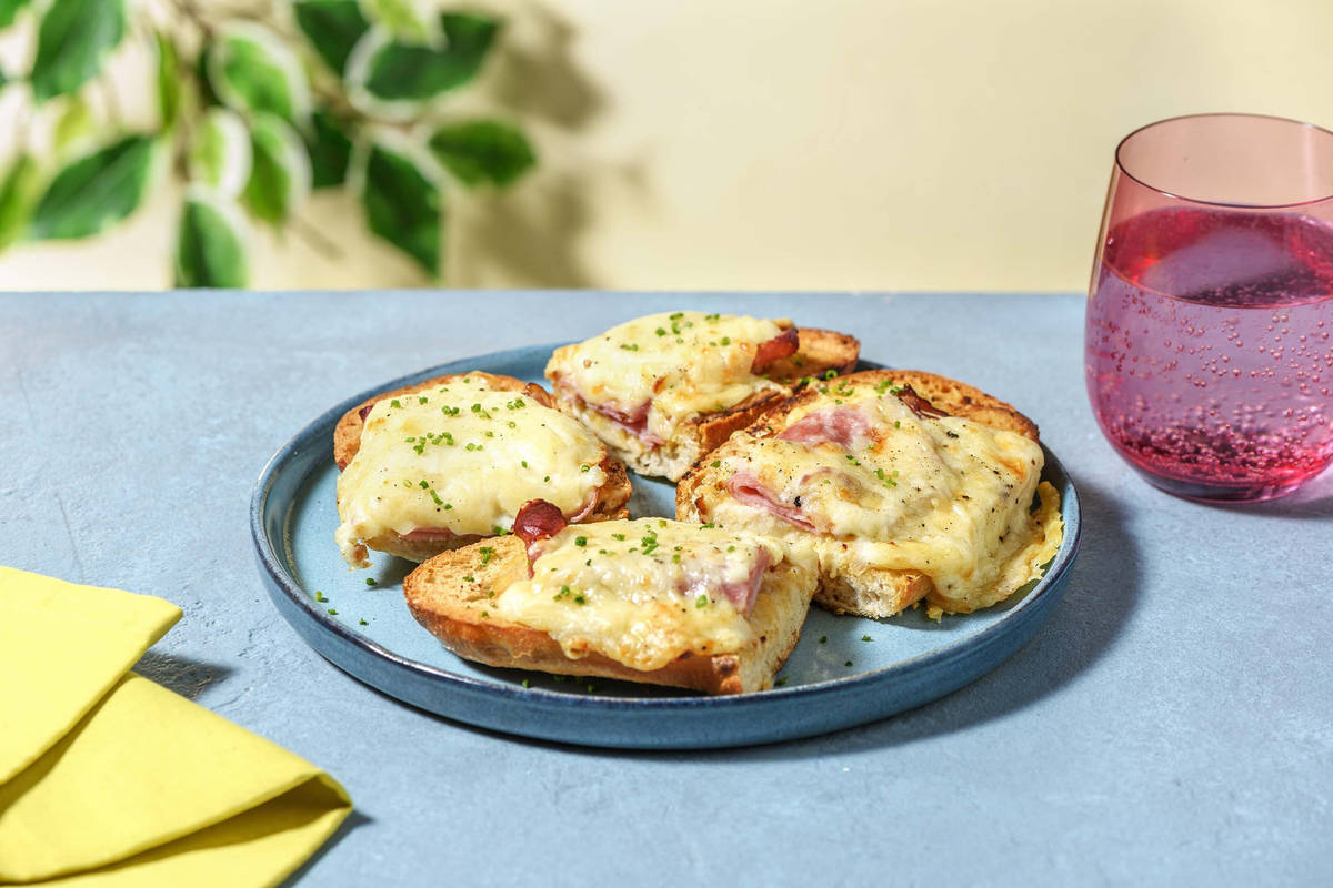 Croque monsieur baguette