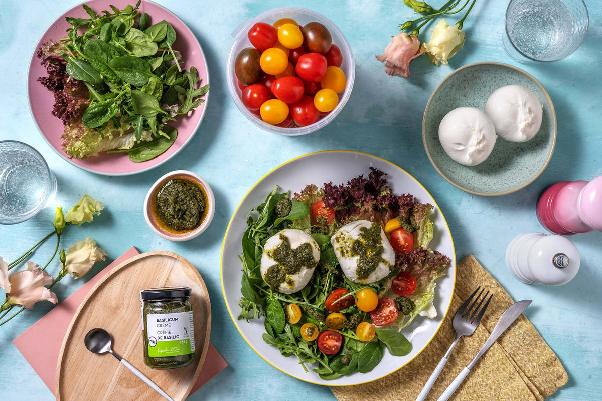 Burrata voorgerecht