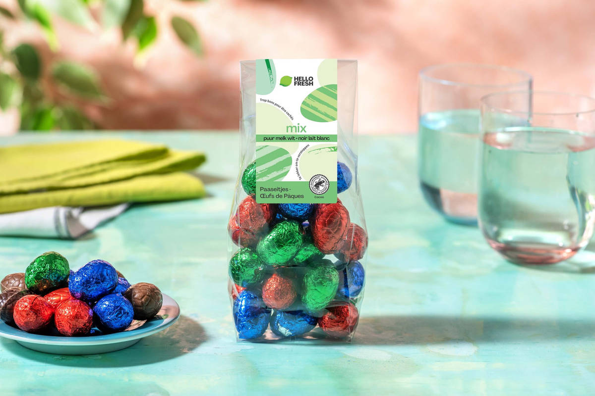 Paaseitjes Melk, Puur en Wit (200g) FR/NL