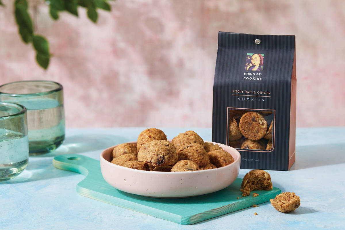 Sticky Date & Ginger Cookies