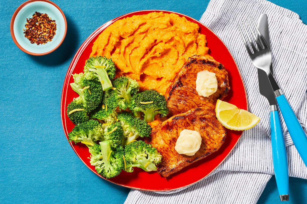 Honey-Butter BBQ Pork Cutlets