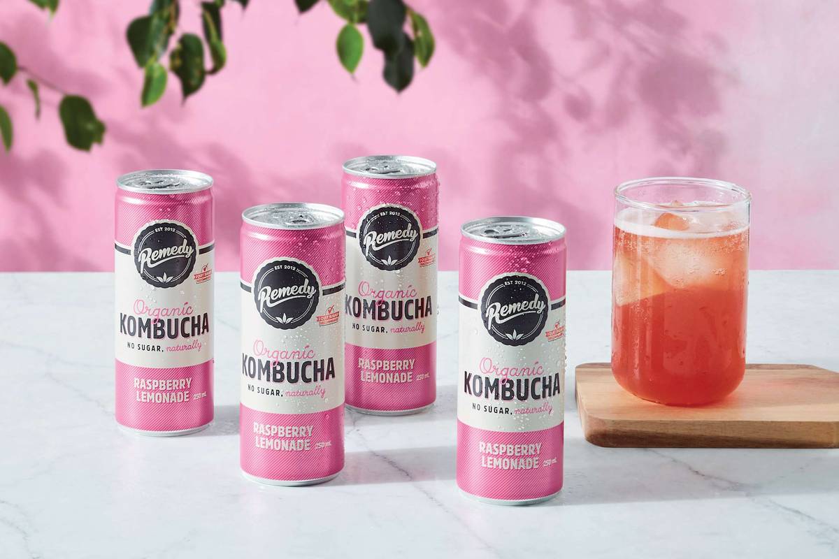 Raspberry Lemonade Kombucha