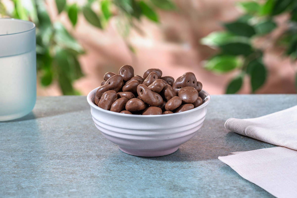 Raisins secs enrobés de chocolat au lait