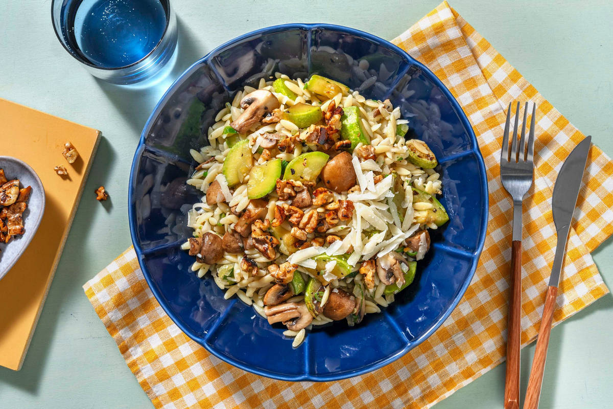 Champignonrisotto van orzo