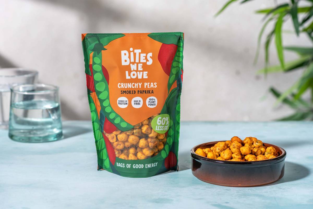 Knapperige erwten met gerookte paprika