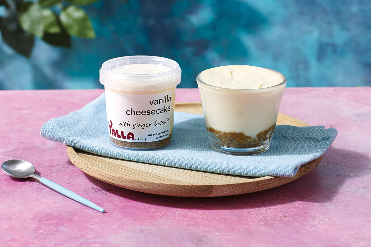 Vanilla Cheesecake & Ginger Biscuit Crumble