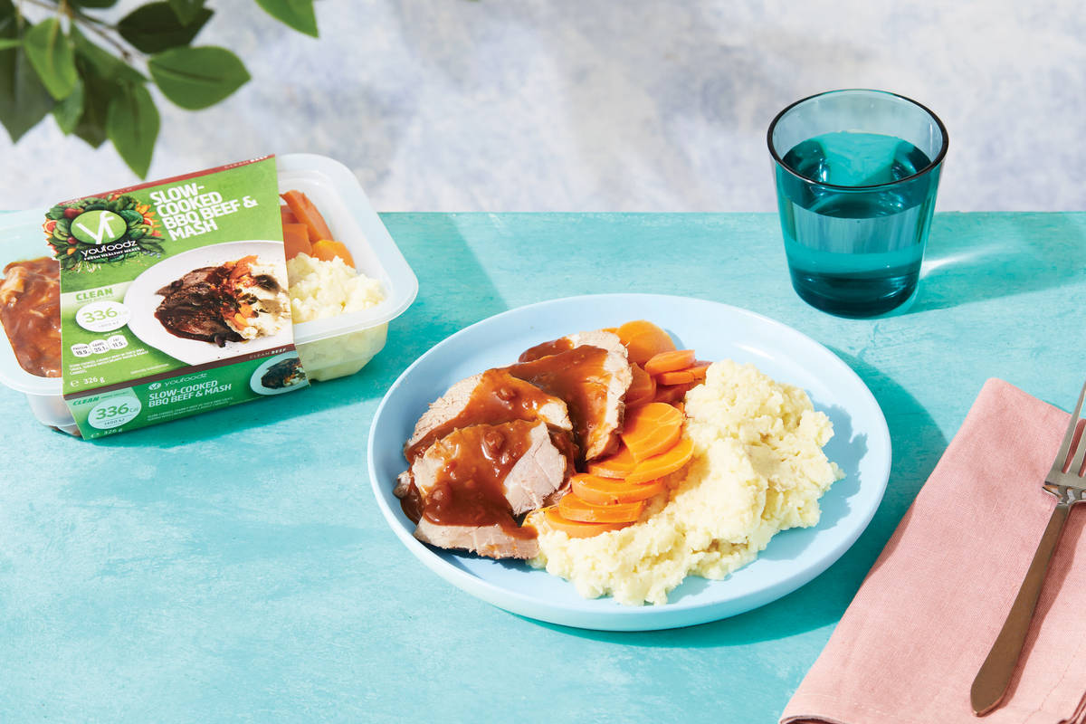 Slow-Cooked BBQ Beef & Mash