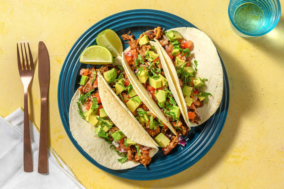 Carnitas! Pulled Pork Tacos mit Tomatensalsa