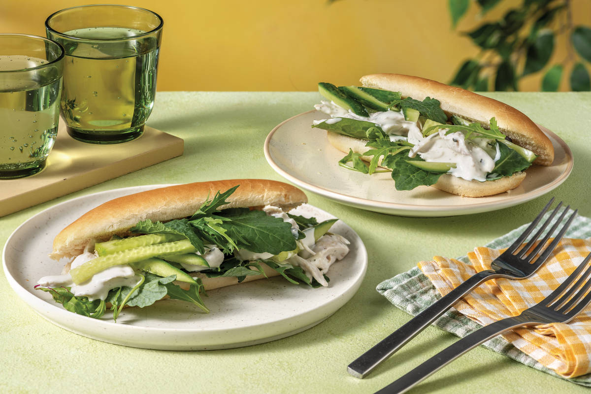 Creamy Chicken Roll with Cucumber