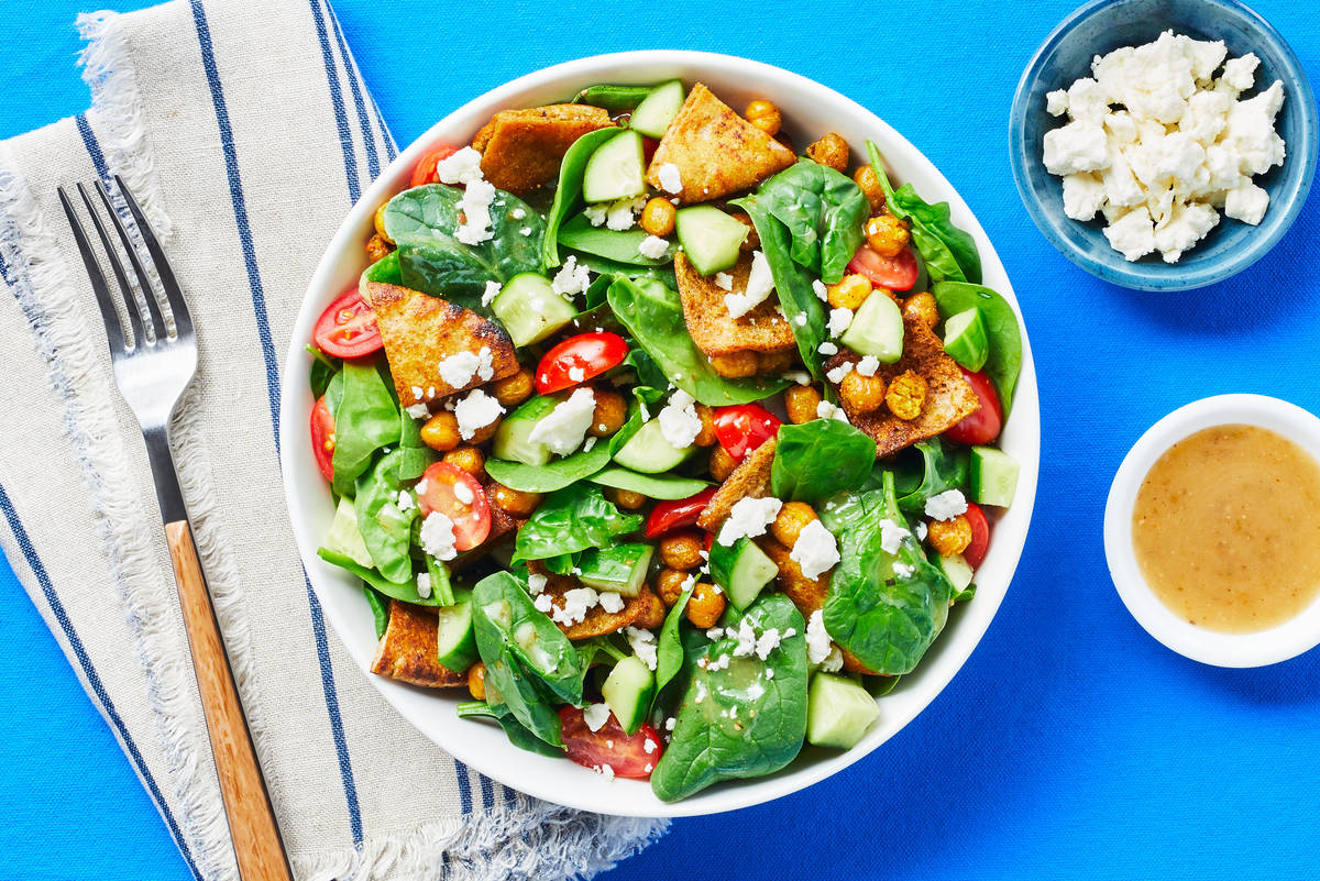 Salmon & Chickpea Fattoush