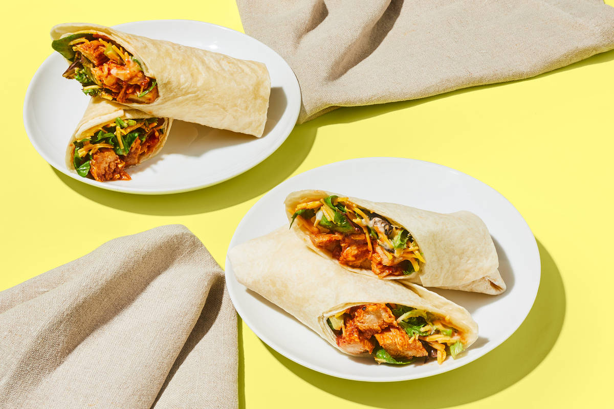 BBQ-Ranch Chicken Wraps