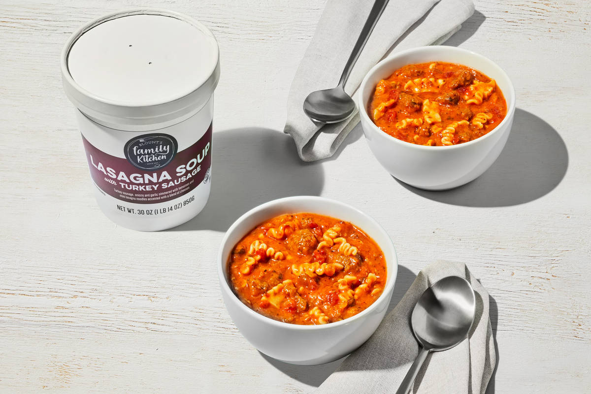 Hearty Lasagna Soup with Turkey Sausage