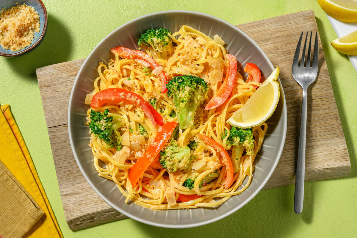 Alfredo´s Style! Frische Linguine in Kokoscremesoße