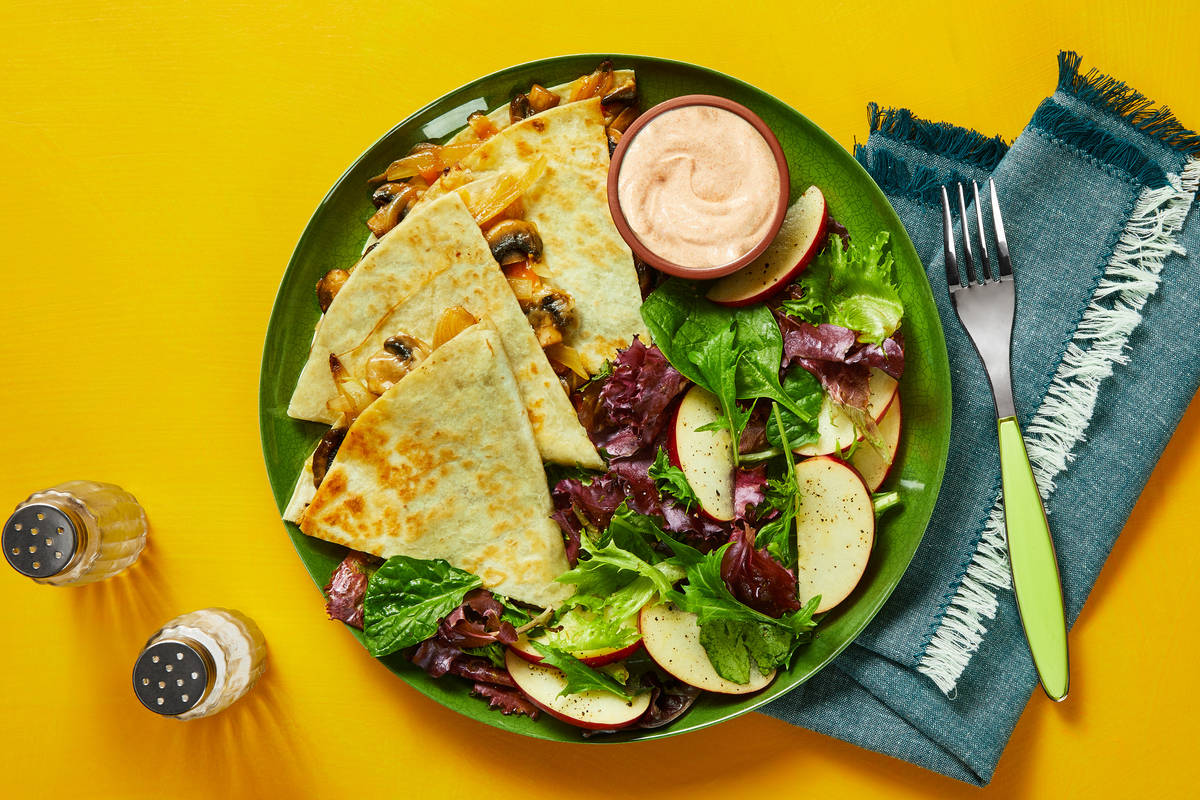 Mighty Chicken & Mushroom Tortilla Melts