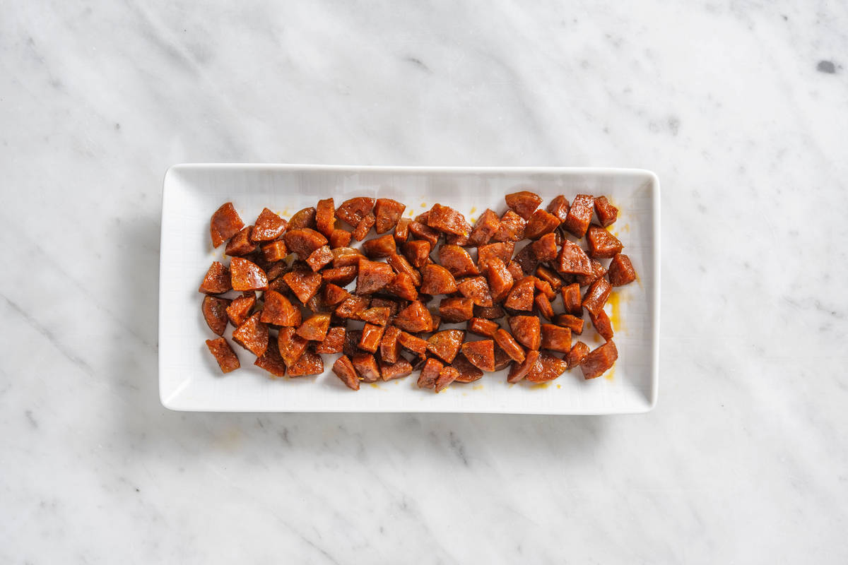 Dés de chorizo en extra