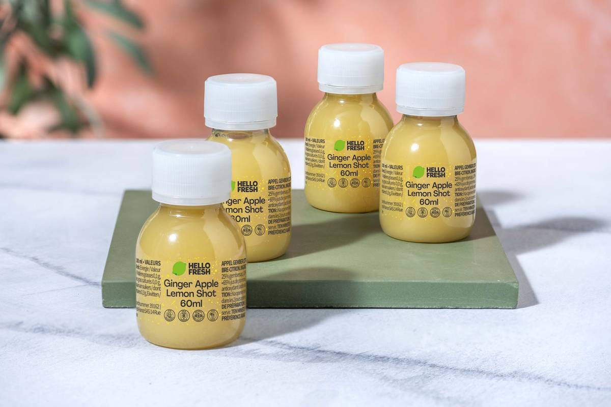 Ginger Apple Lemon Shot FR/NL (60ml) sold in multiple of 4 (4x60ml)