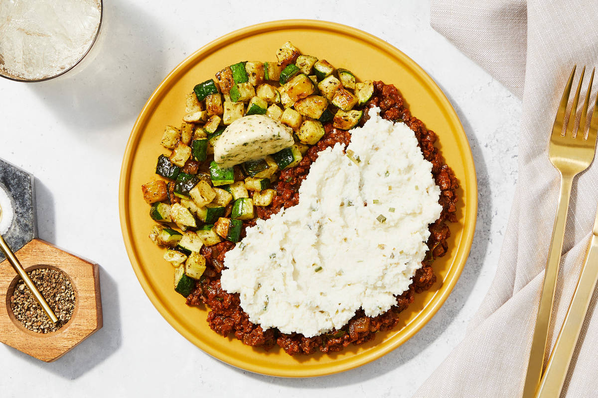 Hachis parmentier au bœuf haché et au thym